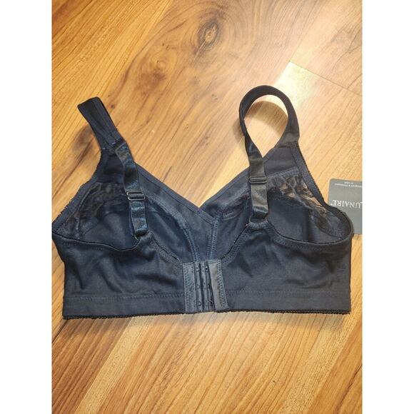 Lunaire Bra Wireless Size 34d Black Lace 16041 - Picture 5 of 8